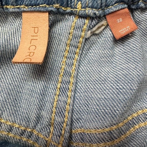 Pilcro -Anfhropologie Organic Cotton Wide-Leg Relaxed Jeans-28(S-M). - Picture 8 of 11